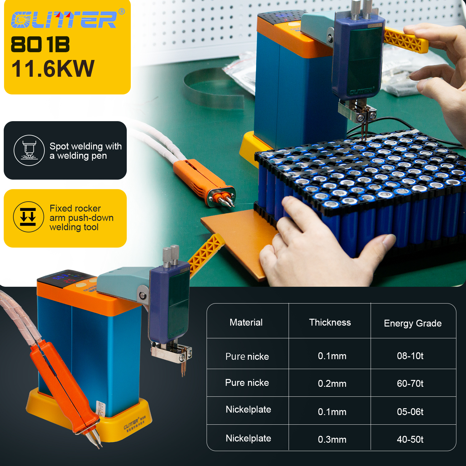 GLITTER SPOT WELDING MACHINE 801B WITH 70B - Image 4